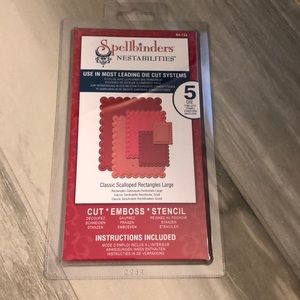 Spellbinders Classic Scalloped Rectangles Lrg
